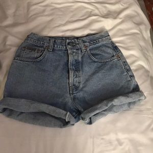 Calvin Klein high waisted jean shorts